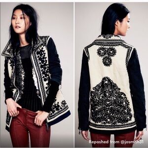 Free people embroidered utility jacket